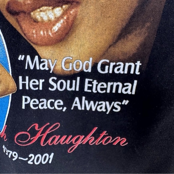 Vintage 2001 Aaliyah 'Try Again' Memorial RIP T-Shirt Rap Tee M - Picture 9 of 15